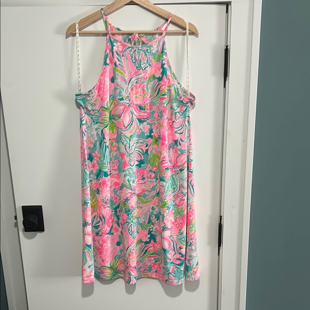 COPY - Lilly Pulitzer Margot Hot On The Scene Pima Cotton Jersey Swing Tank Dre…